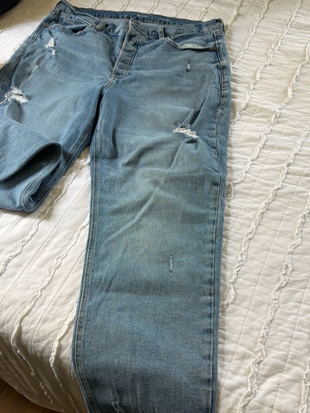Old Navy Light Blue High-Rise Straight Jeans